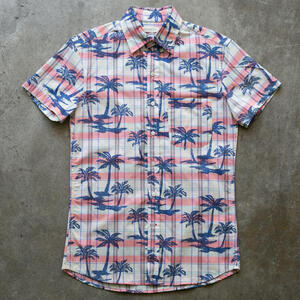 gustin #1264 palms on plaid shirt - sunset