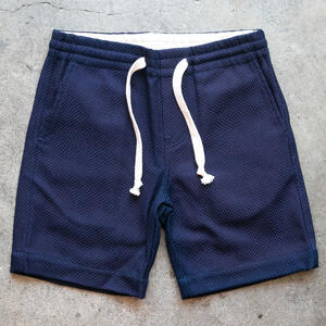 gustin #111 monster indigo sashiko shorts