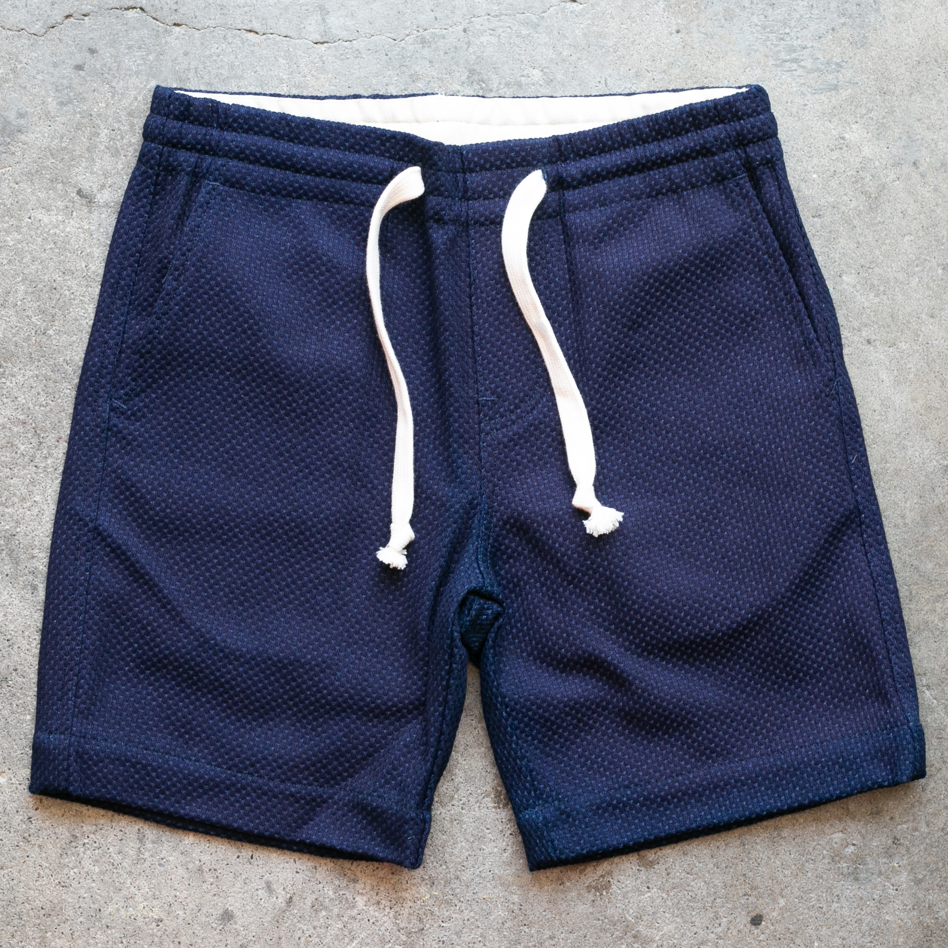 111 Monster Indigo Sashiko Shorts | Drawstring Chino Shorts
