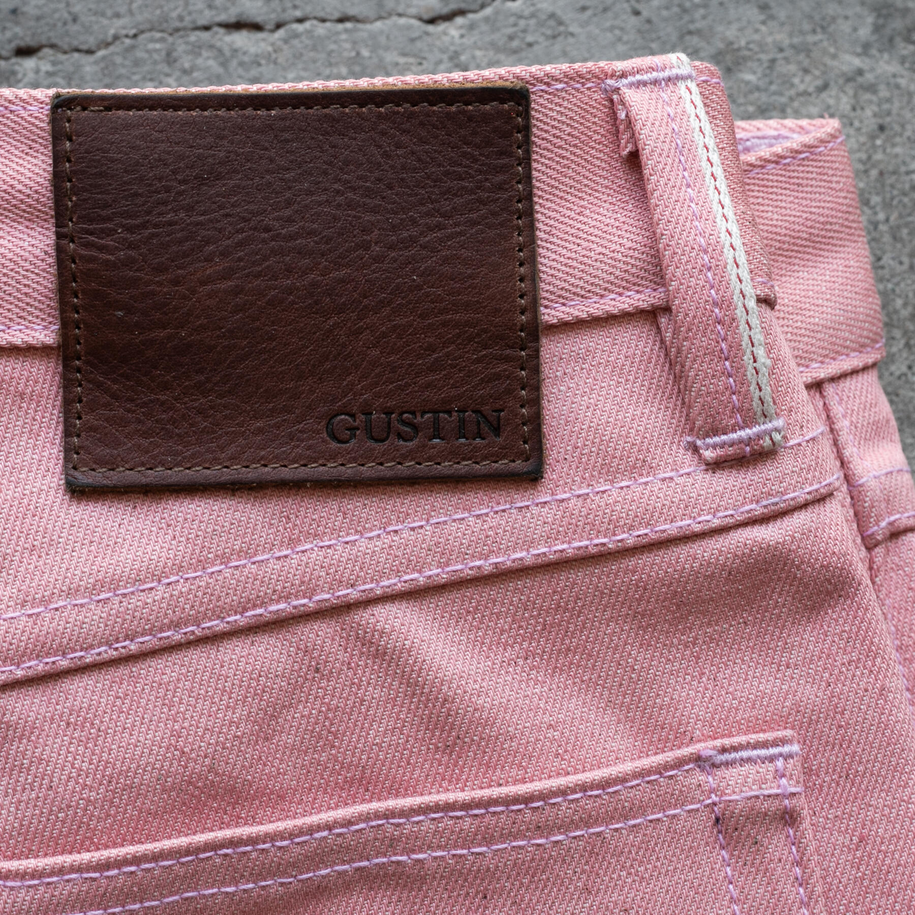 gustin #606 salmon selvedge