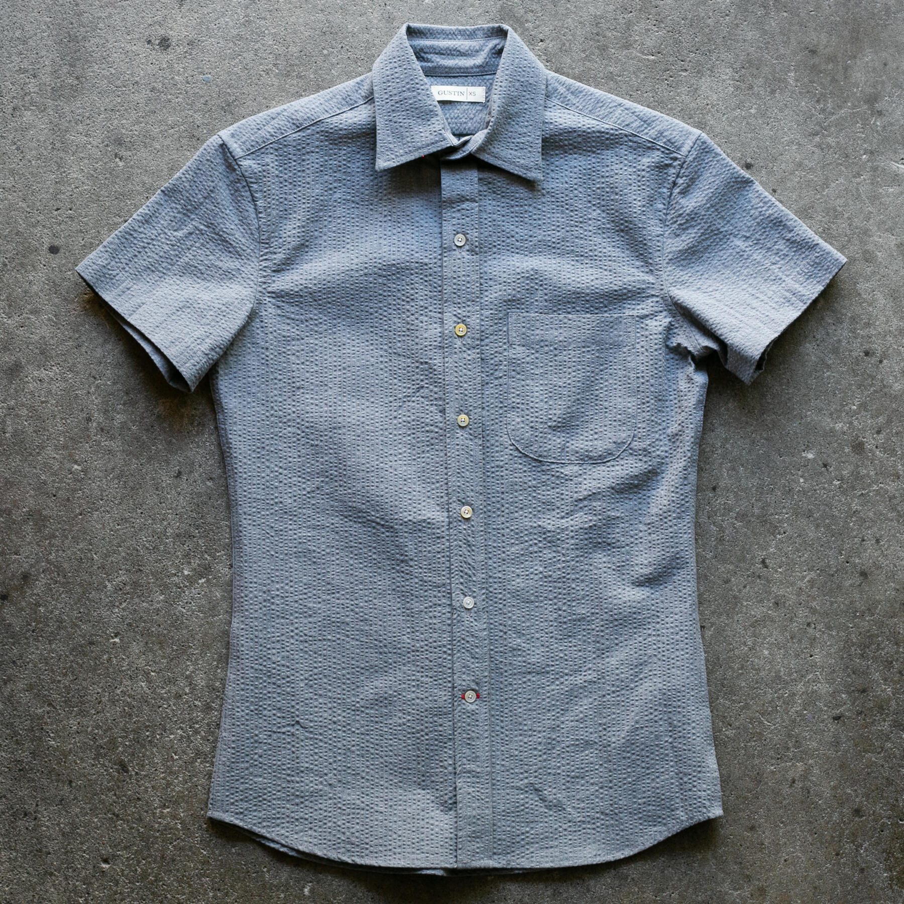gustin #1267 japan seersucker - titanium