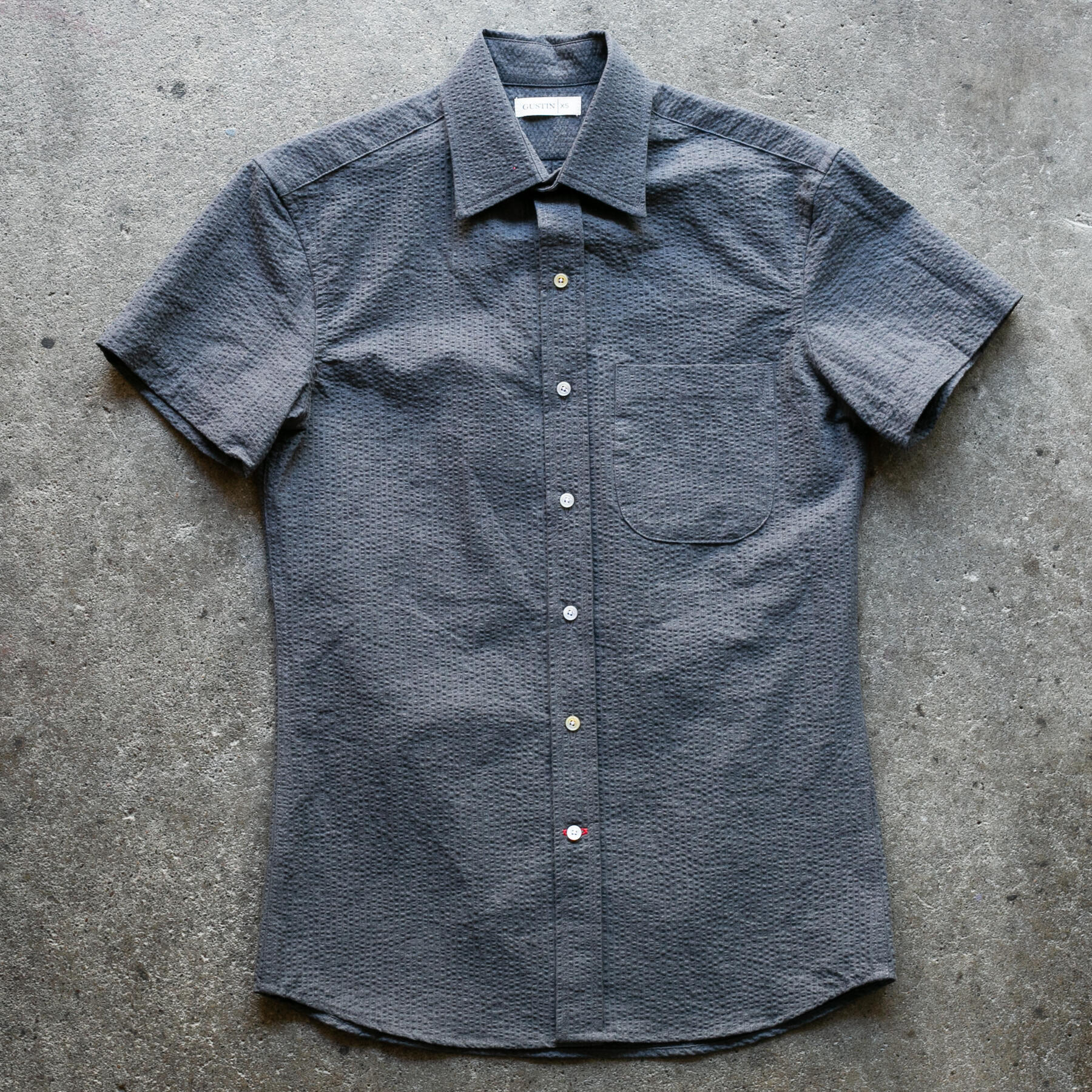 gustin #1268 japan seersucker - charcoal