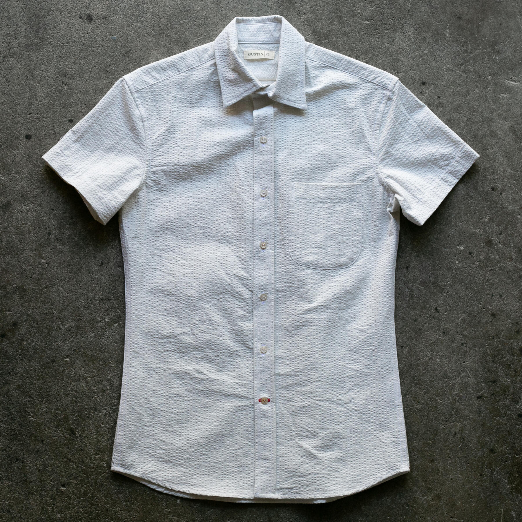 gustin #1269 japan seersucker - white
