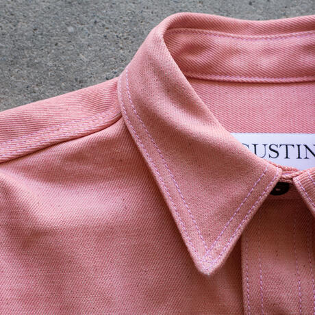 gustin #185 salmon selvedge workshirt