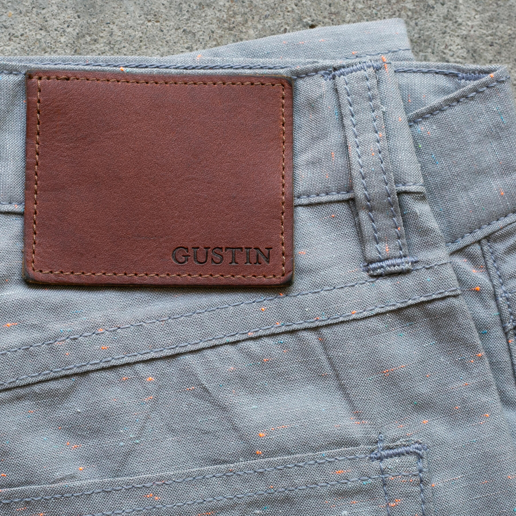 gustin #461 neon nep 5 pocket - steel