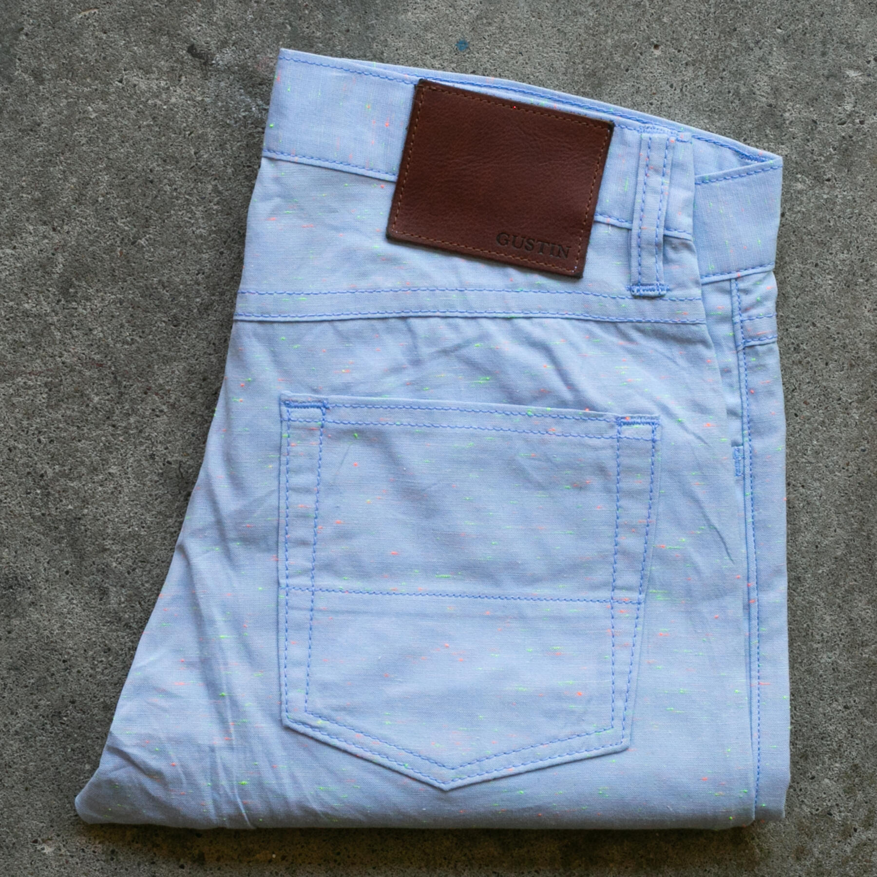 gustin #462 neon nep 5 pocket - sky