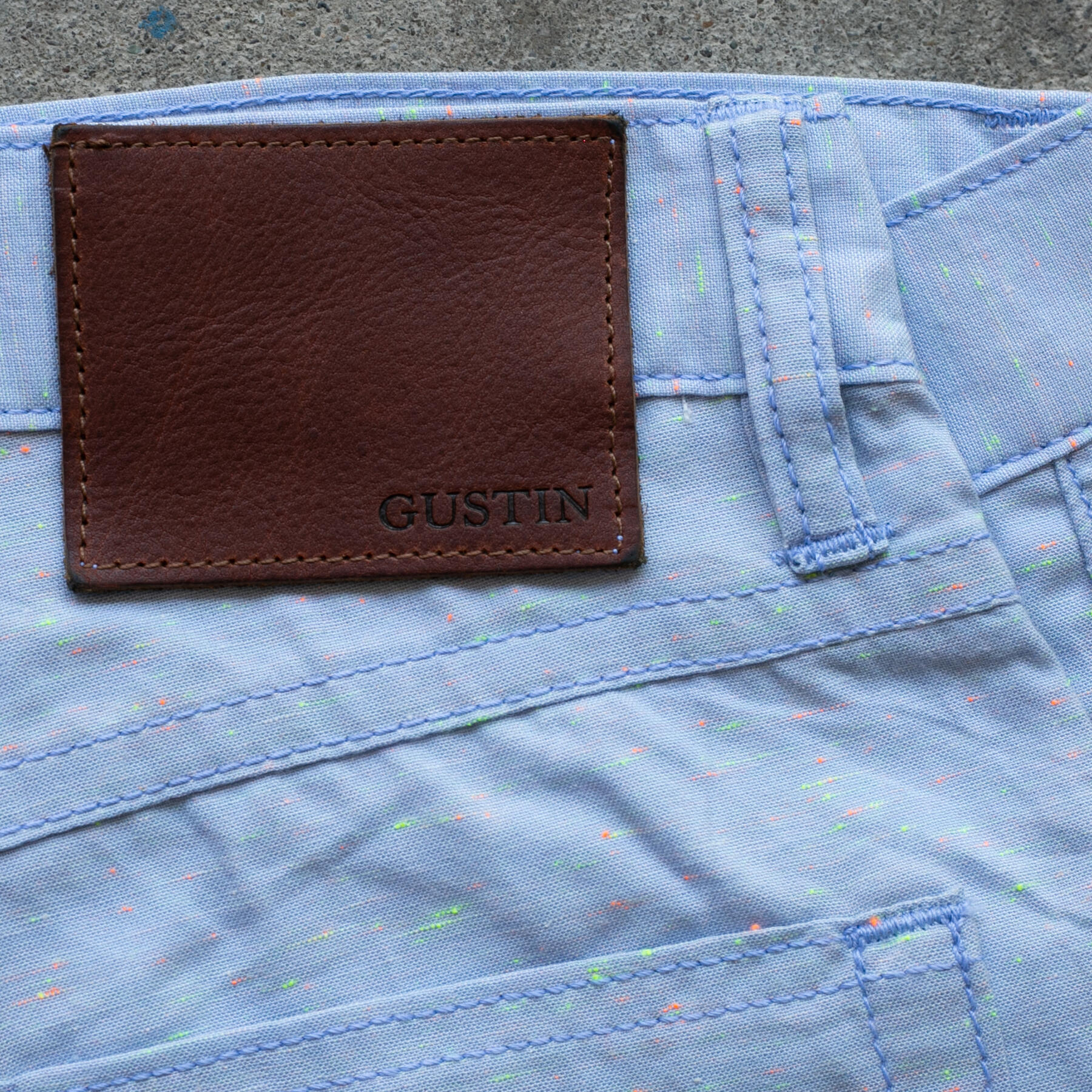 gustin #462 neon nep 5 pocket - sky