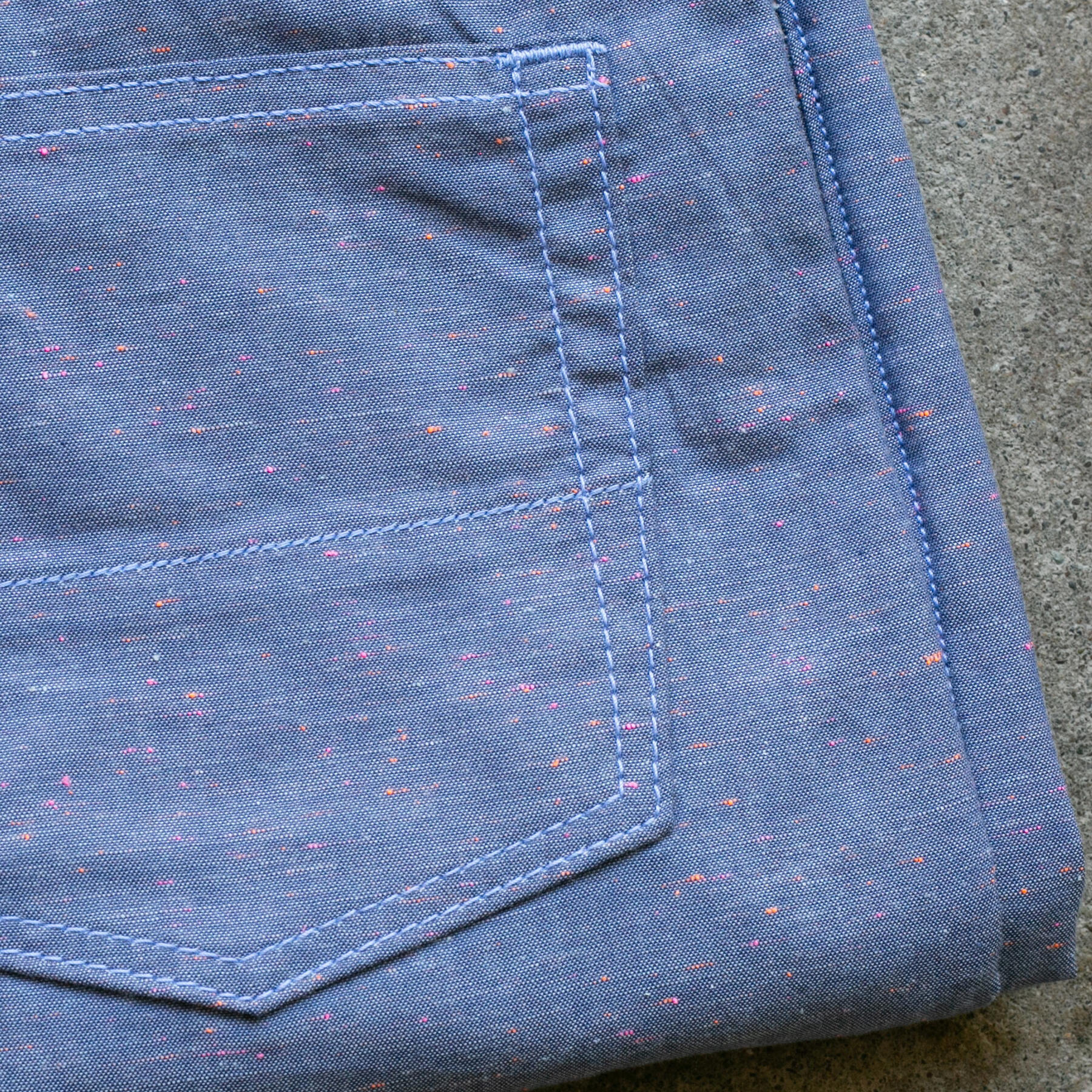 gustin #464 neon nep 5 pocket - blue