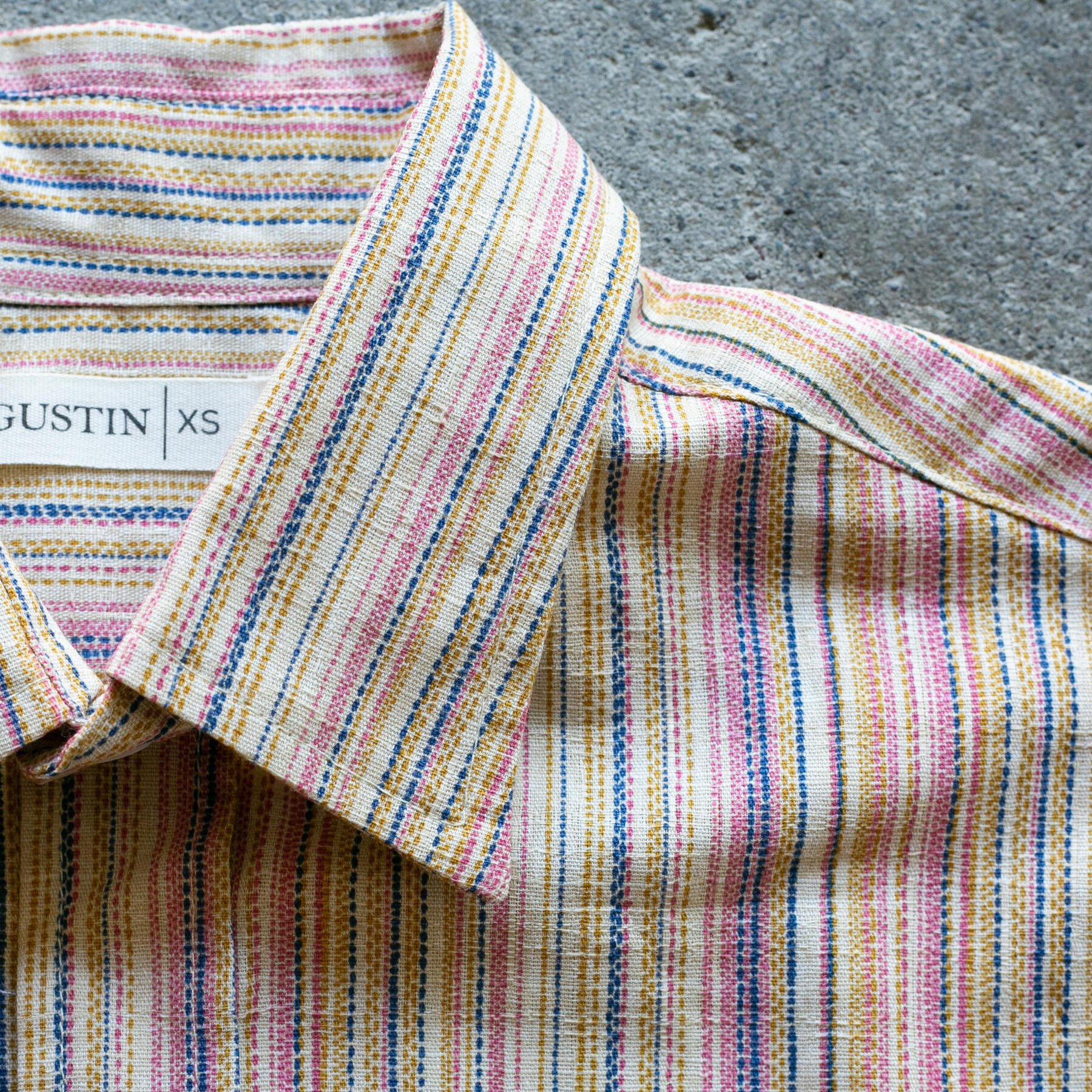 gustin #1270 vintage color wall shirt - rainbow