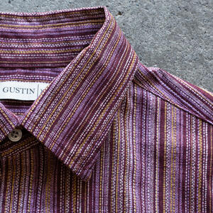 gustin #1271 vintage color wall shirt - oxblood