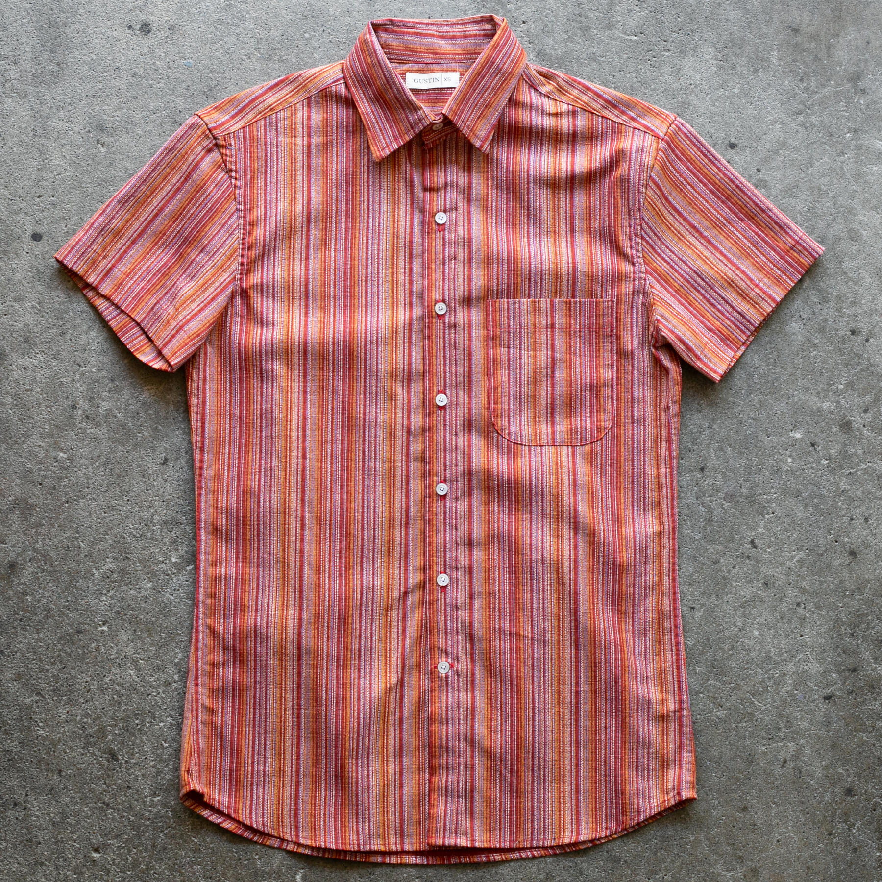 gustin #1274 vintage color wall shirt - sunset