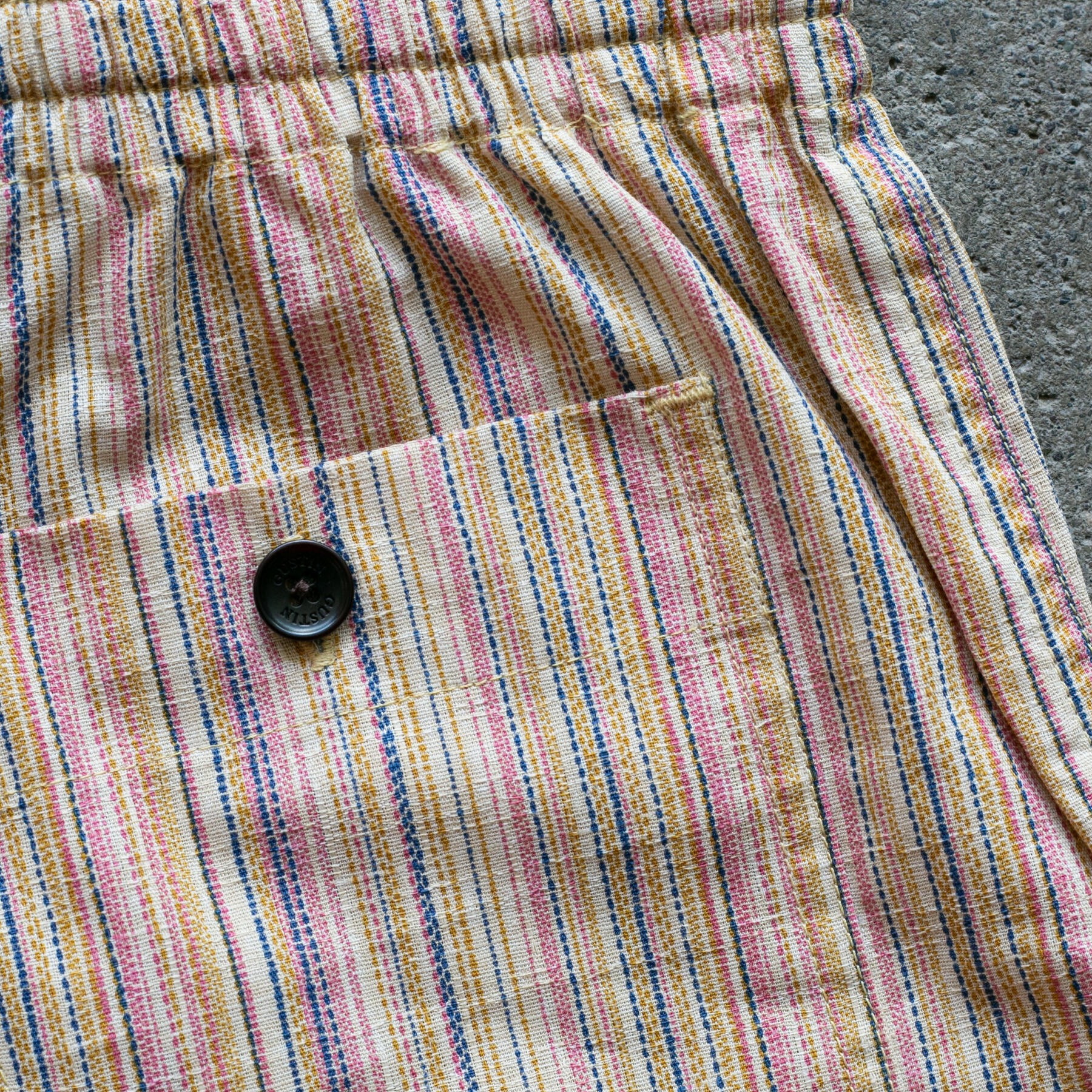 gustin #114 vintage color wall shorts - rainbow