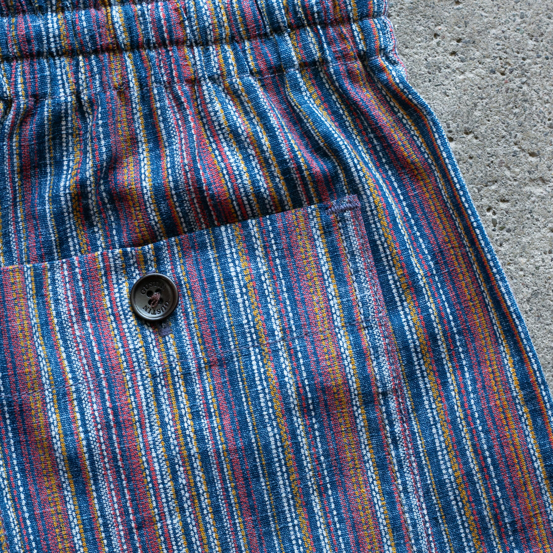 gustin #116 vintage color wall shorts - ocean