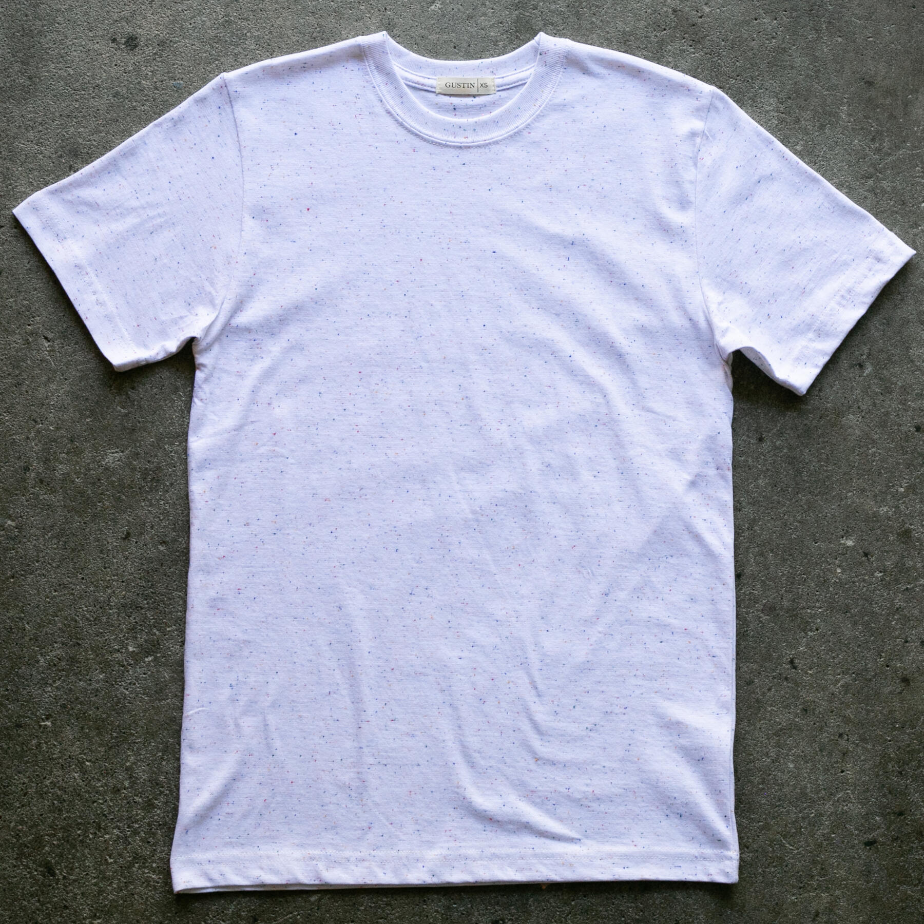 gustin white rainbow nep t-shirt 2 pack