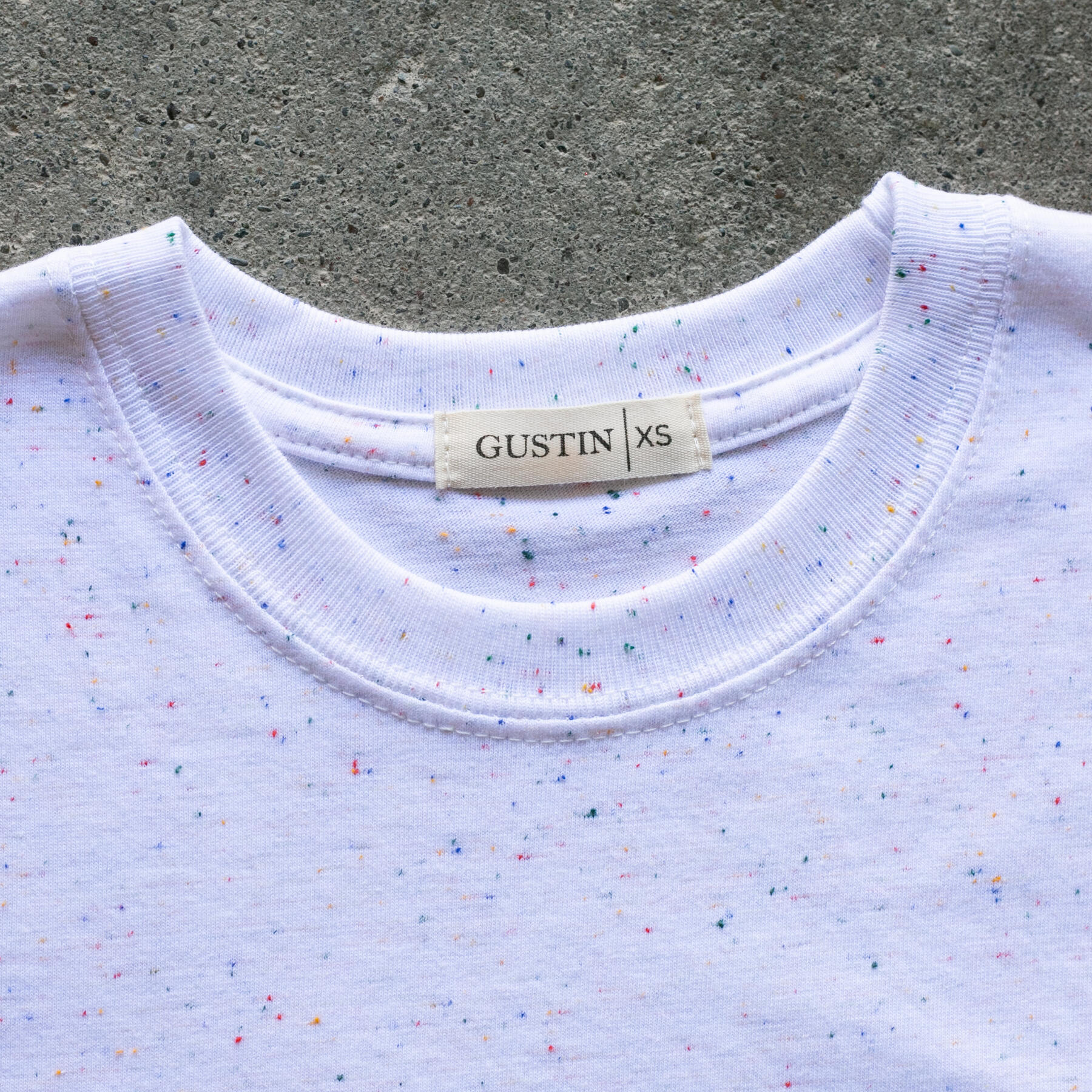 gustin white rainbow nep t-shirt 2 pack