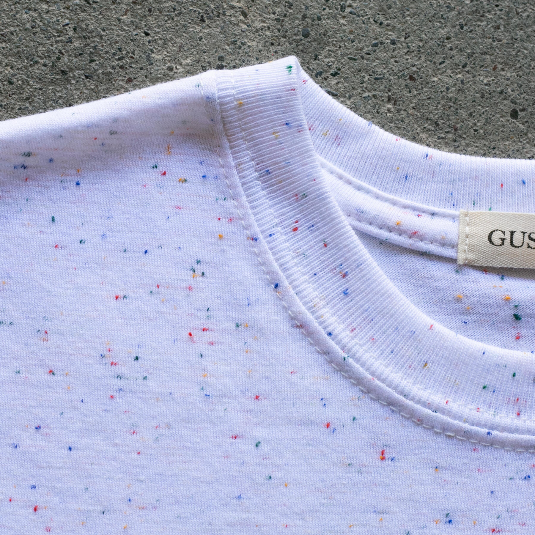 gustin white rainbow nep t-shirt 2 pack