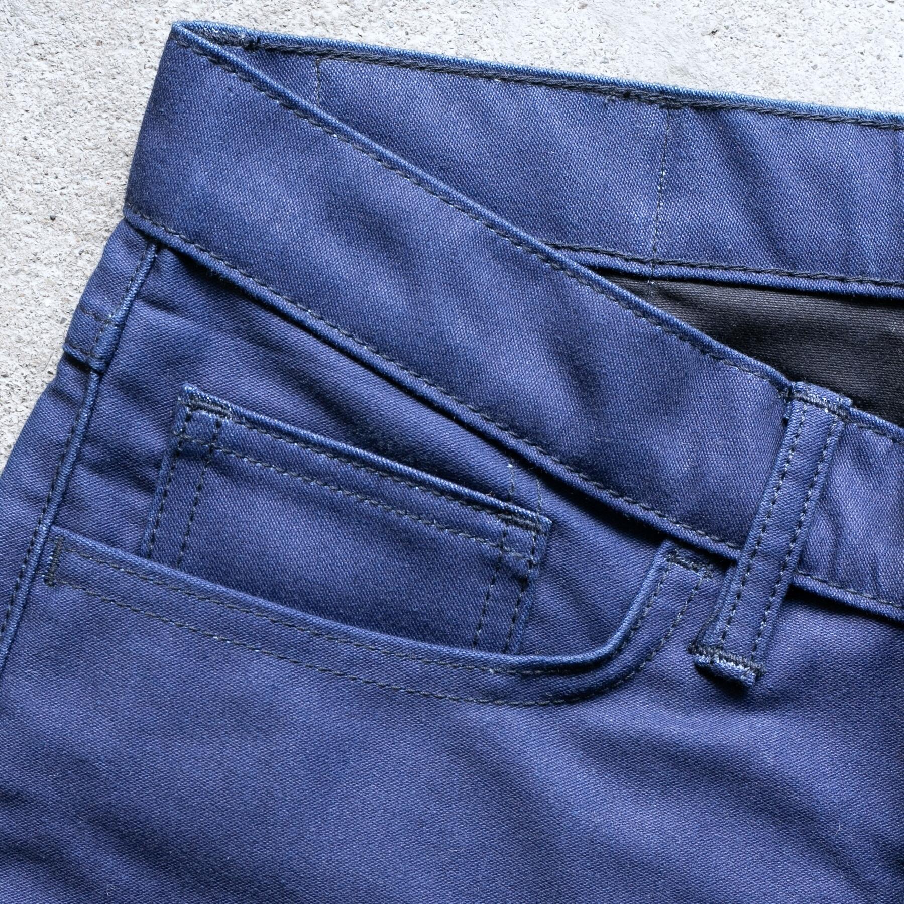 gustin #359 indigo x charcoal moleskin