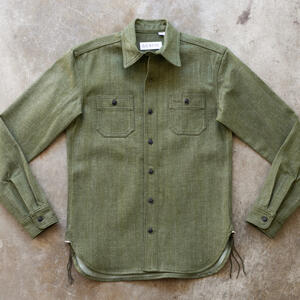 gustin #169 monster moss selvedge workshirt