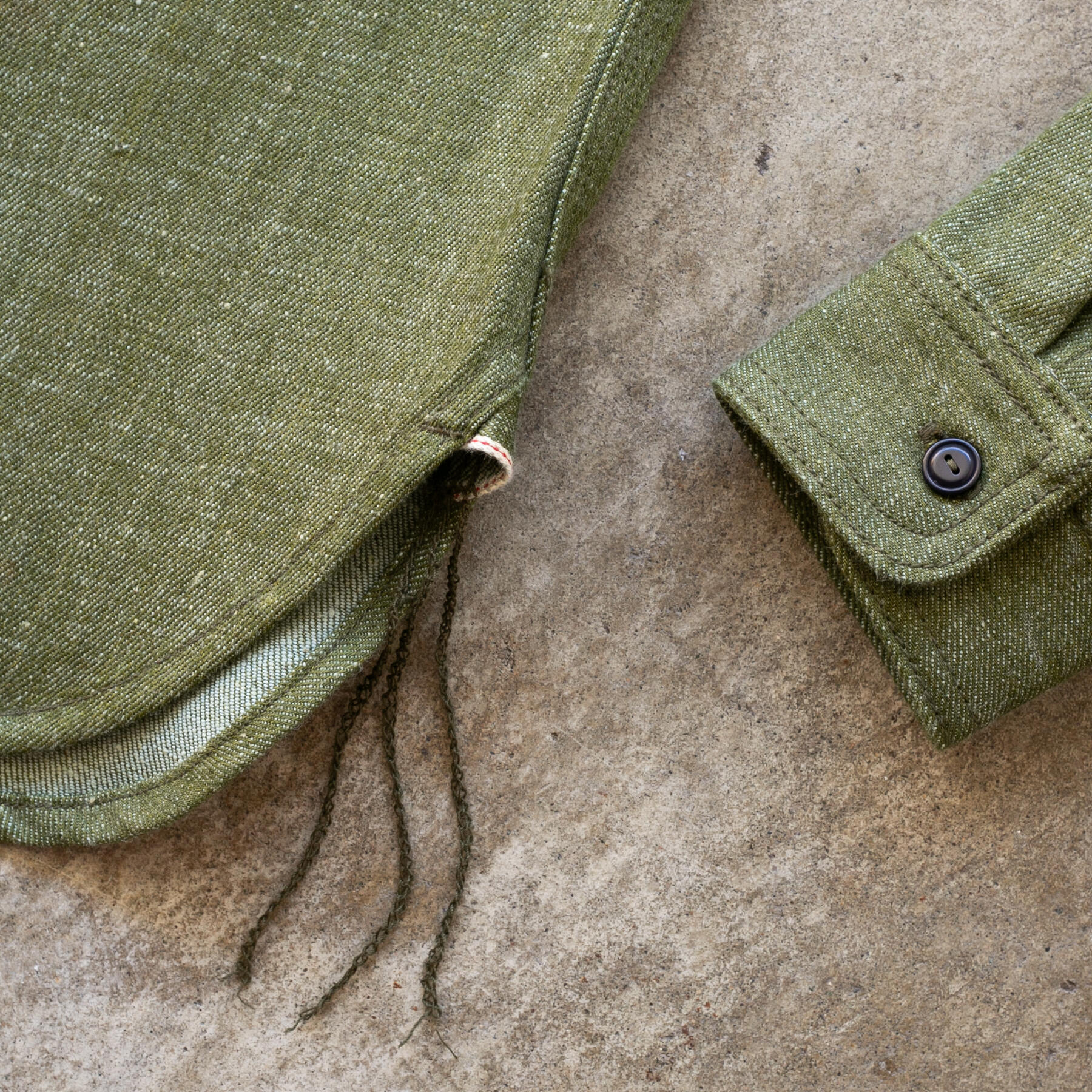 gustin #169 monster moss selvedge workshirt