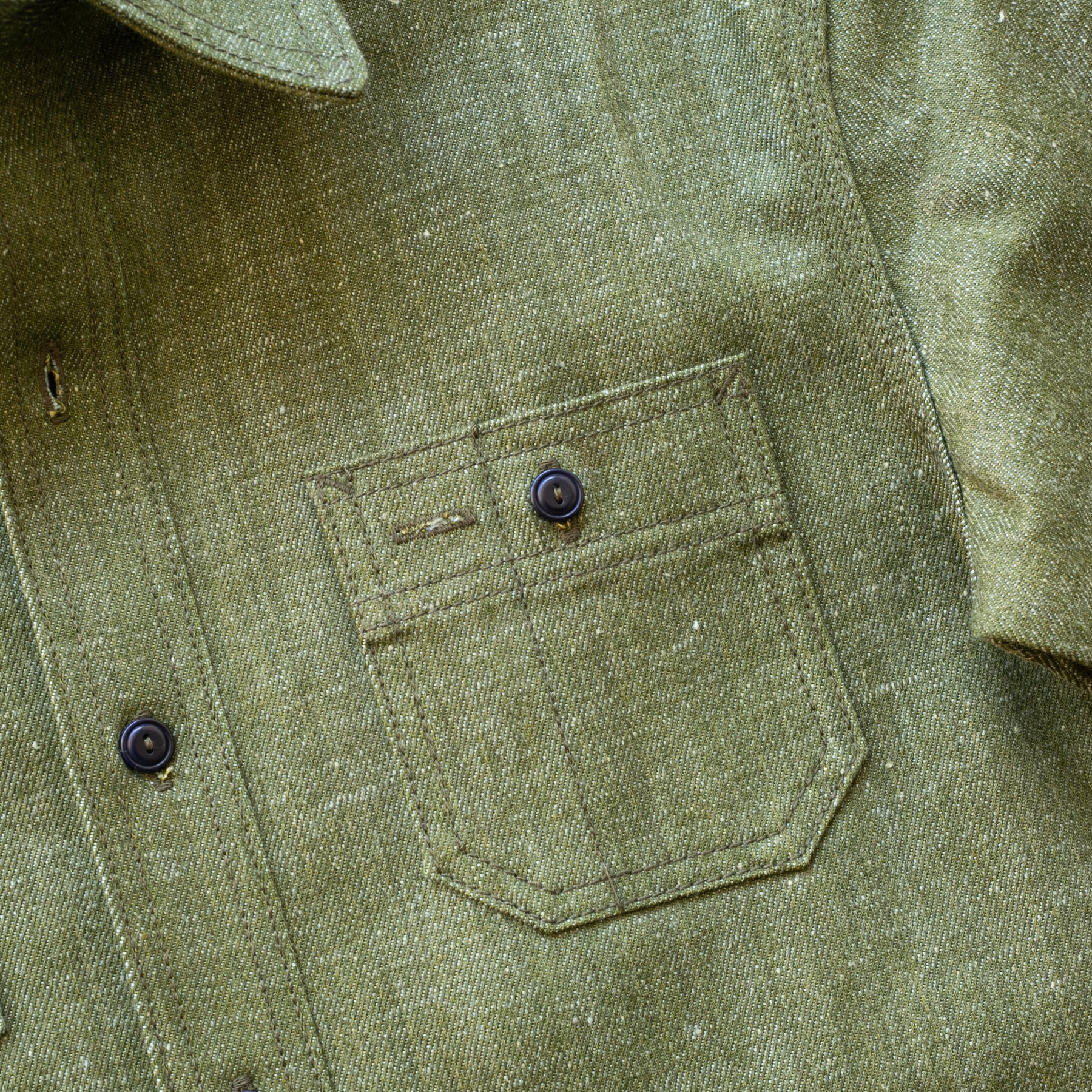 gustin #169 monster moss selvedge workshirt
