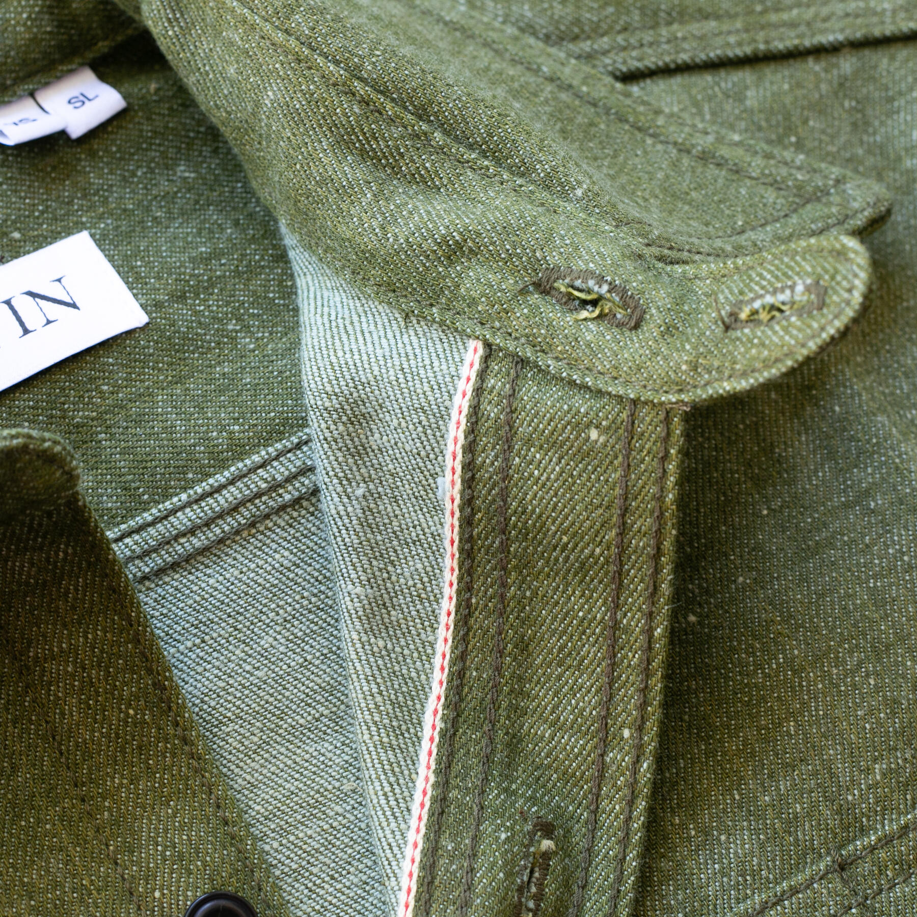 gustin #169 monster moss selvedge workshirt