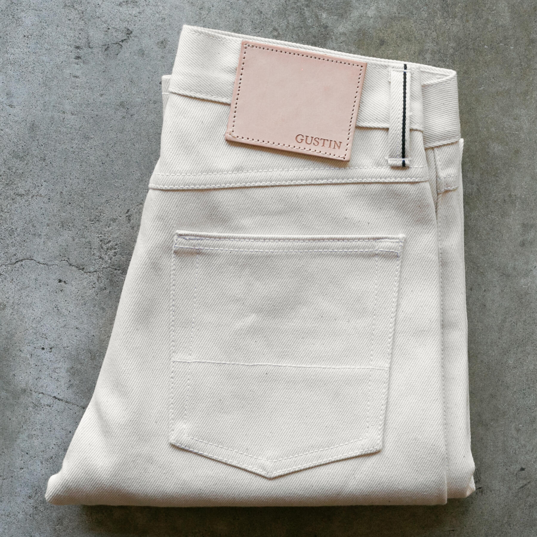 gustin #607 cone mills experimental selvedge - the natural organic
