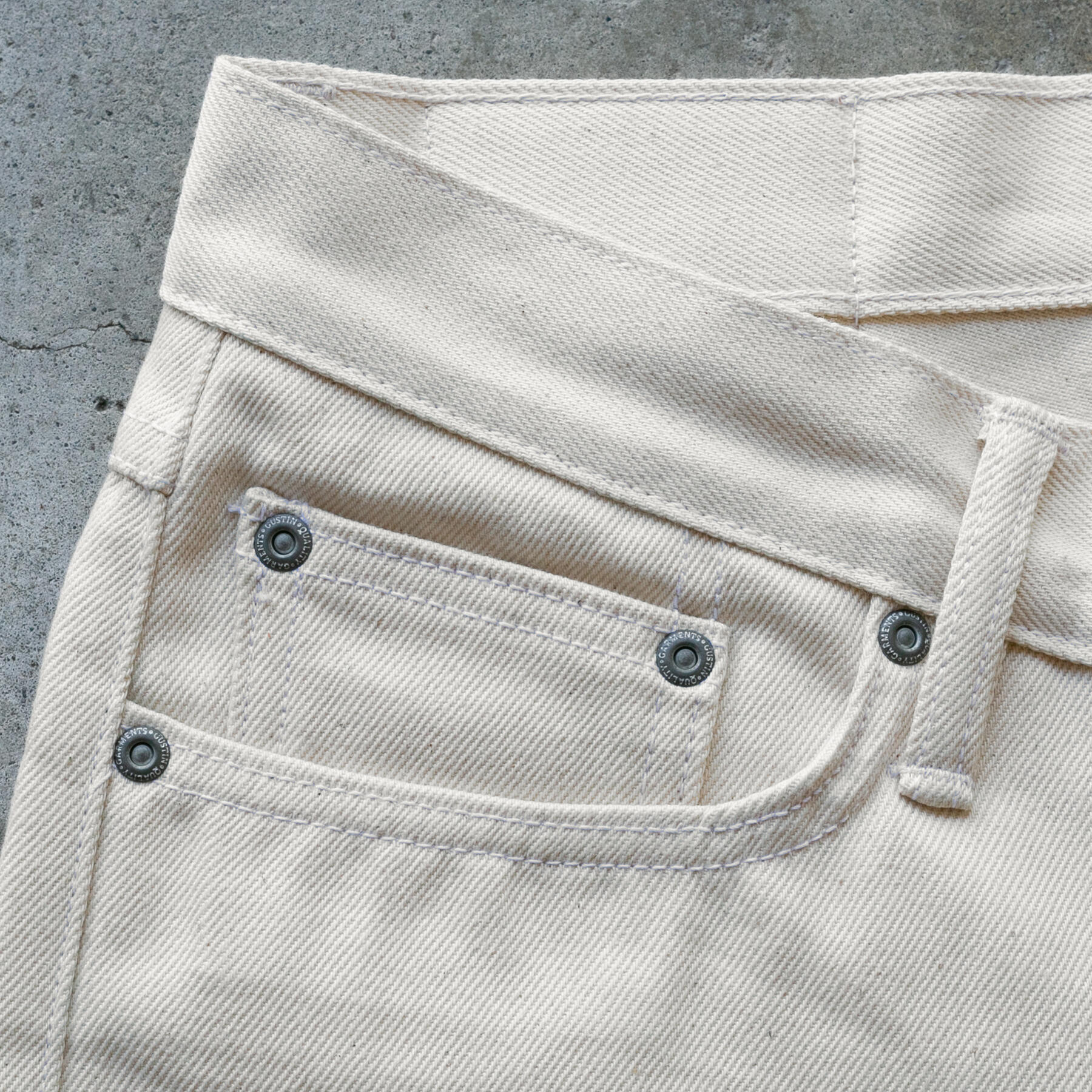 gustin #607 cone mills experimental selvedge - the natural organic