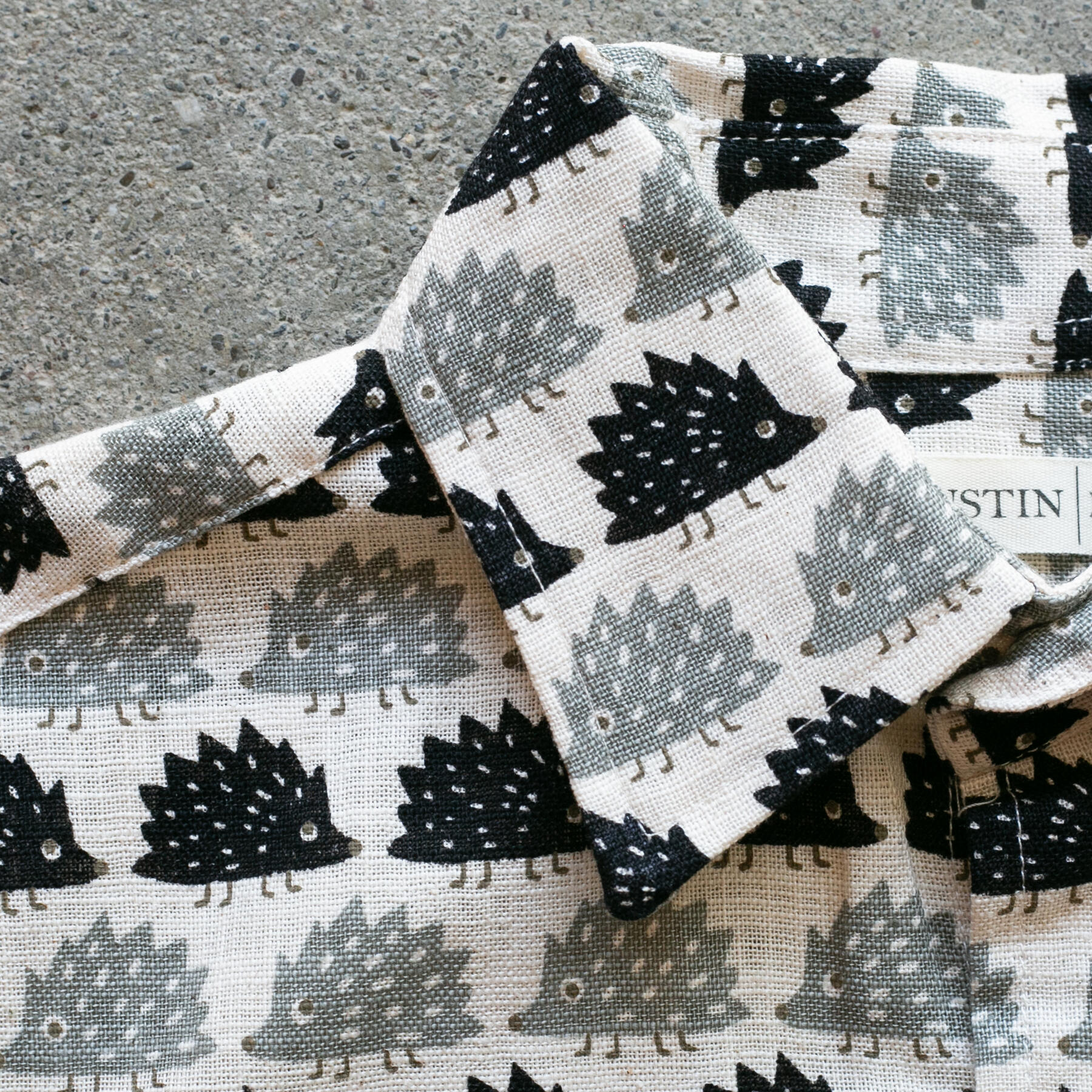 gustin #1276 hedgehog shirt - grey black