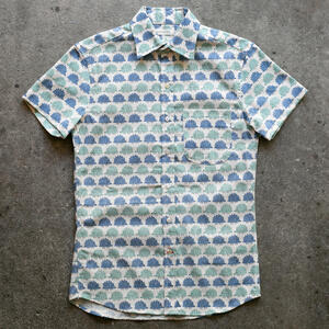 gustin #1277 hedgehog shirt - blue teal