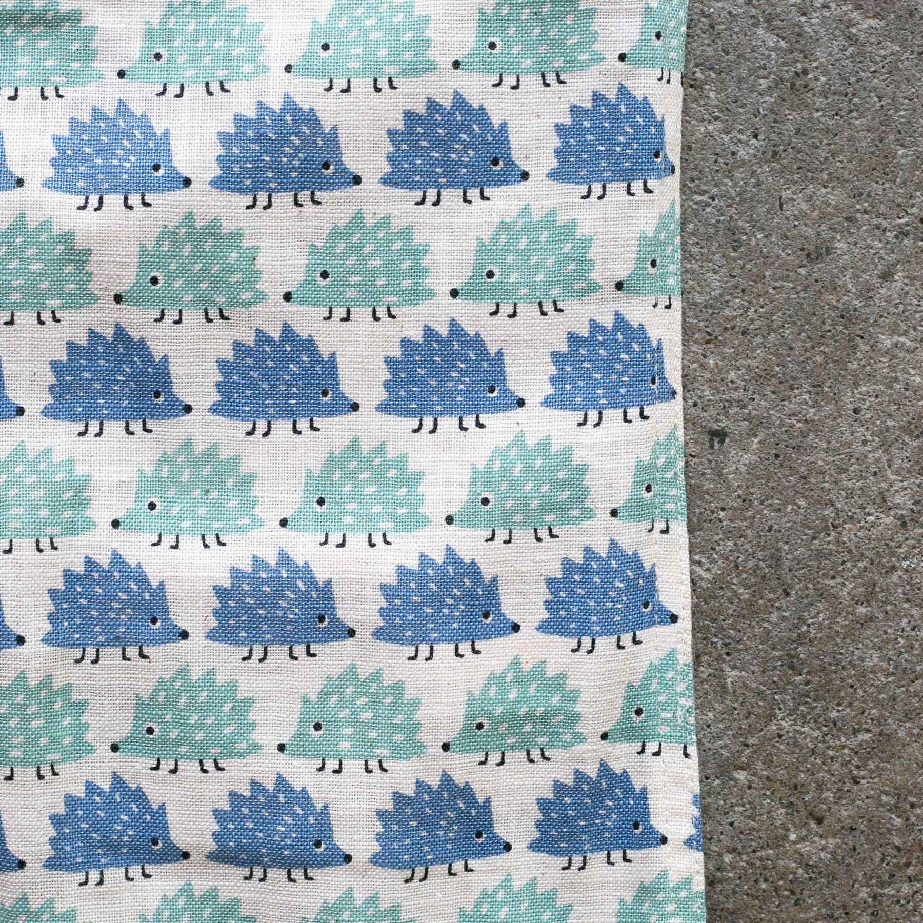 gustin #1277 hedgehog shirt - blue teal