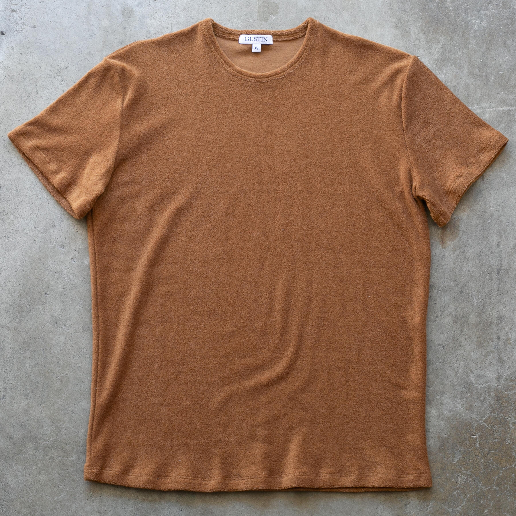 gustin japan terrycloth t-shirt - camel