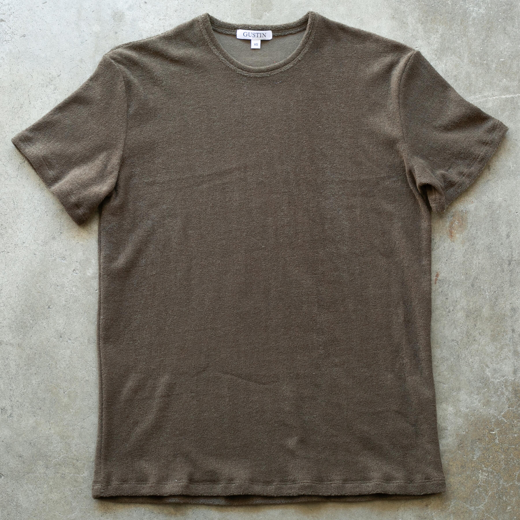 gustin japan terrycloth t-shirt - olive