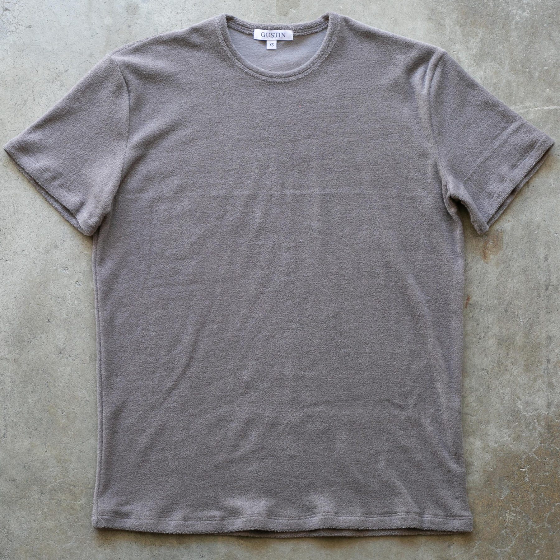 gustin japan terrycloth t-shirt - titanium