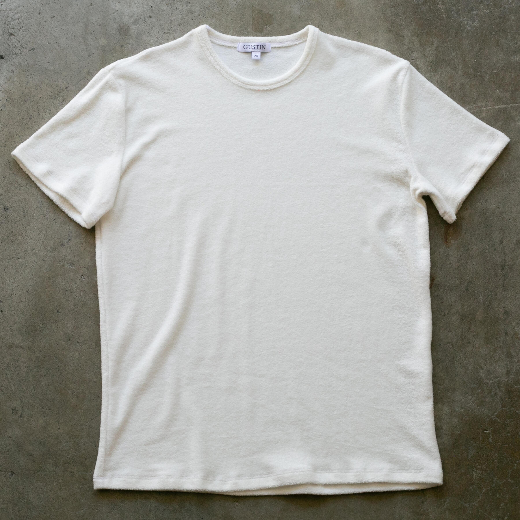 gustin japan terrycloth t-shirt - white