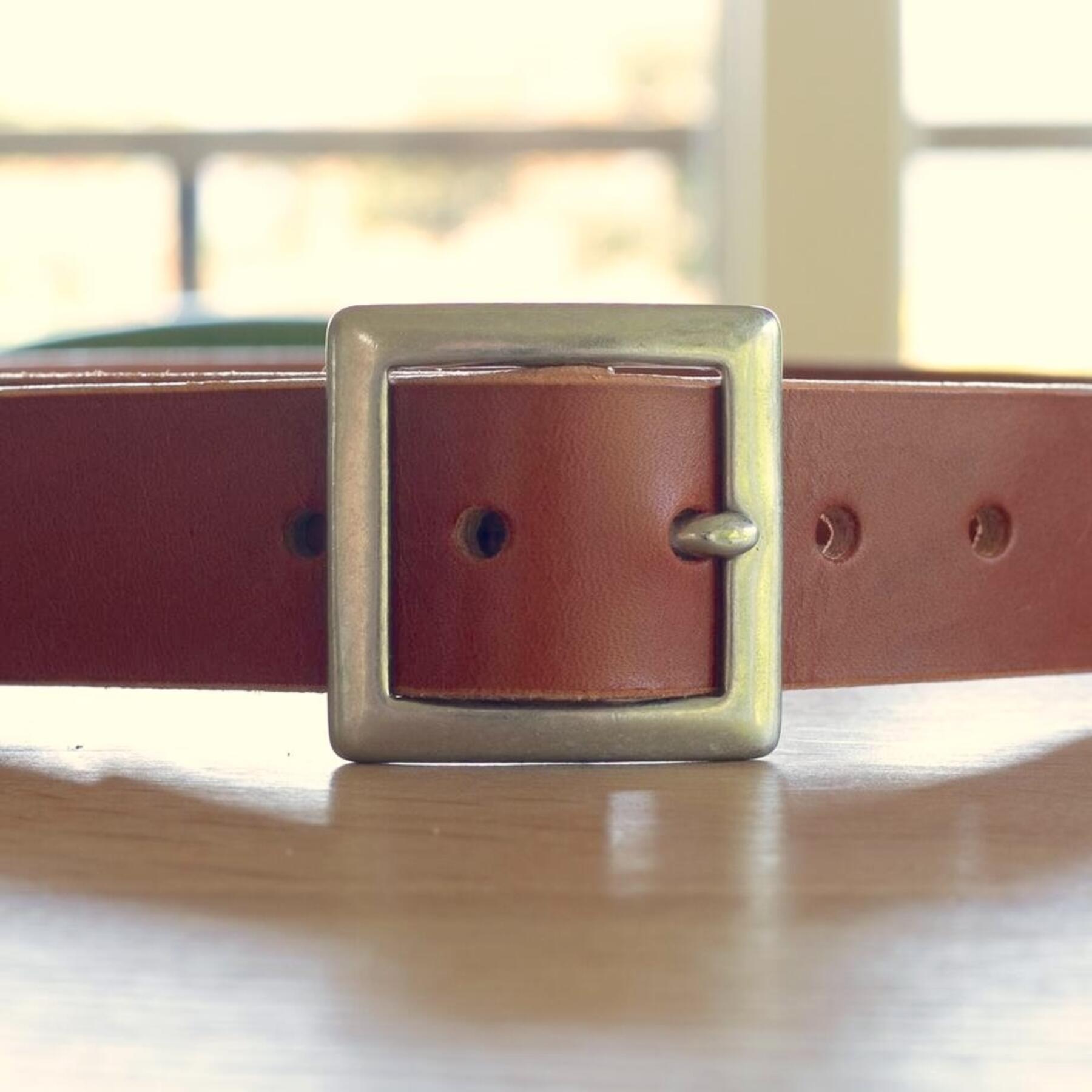 gustin classic belt - saddle brown