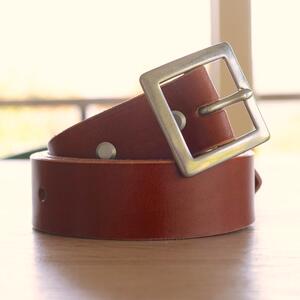 gustin classic belt - saddle brown