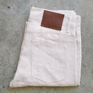 gustin #203 rustic slub linen 5 pocket