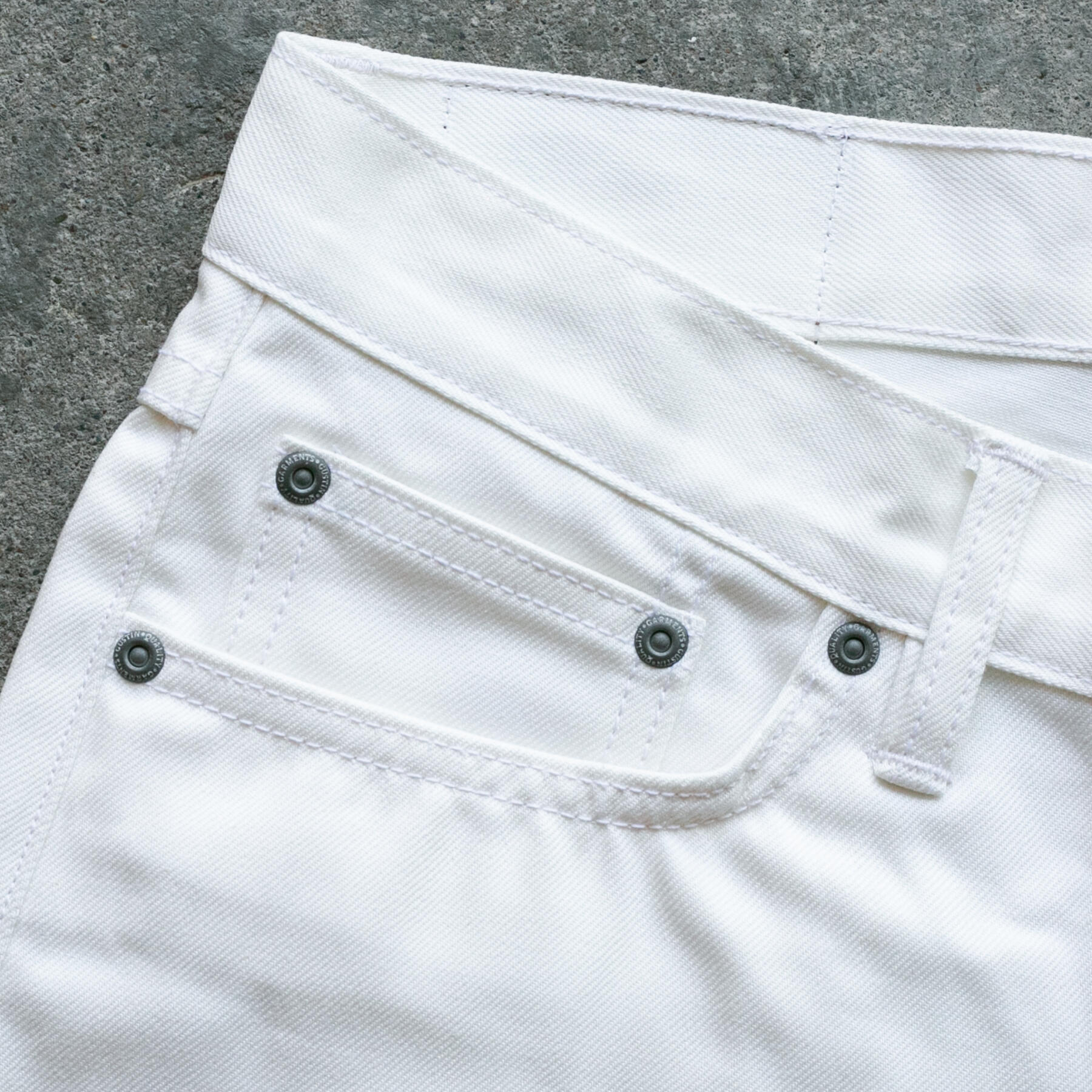 gustin #609 japan supima® selvedge - white