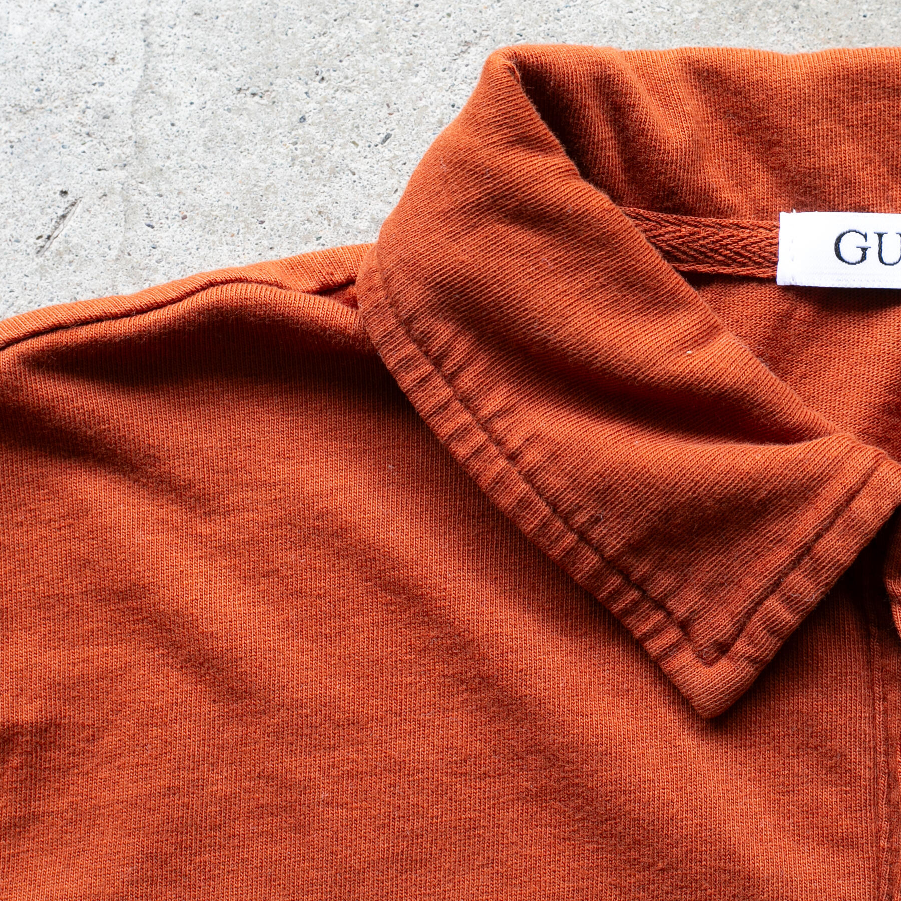 gustin classic jersey polo - burnt orange