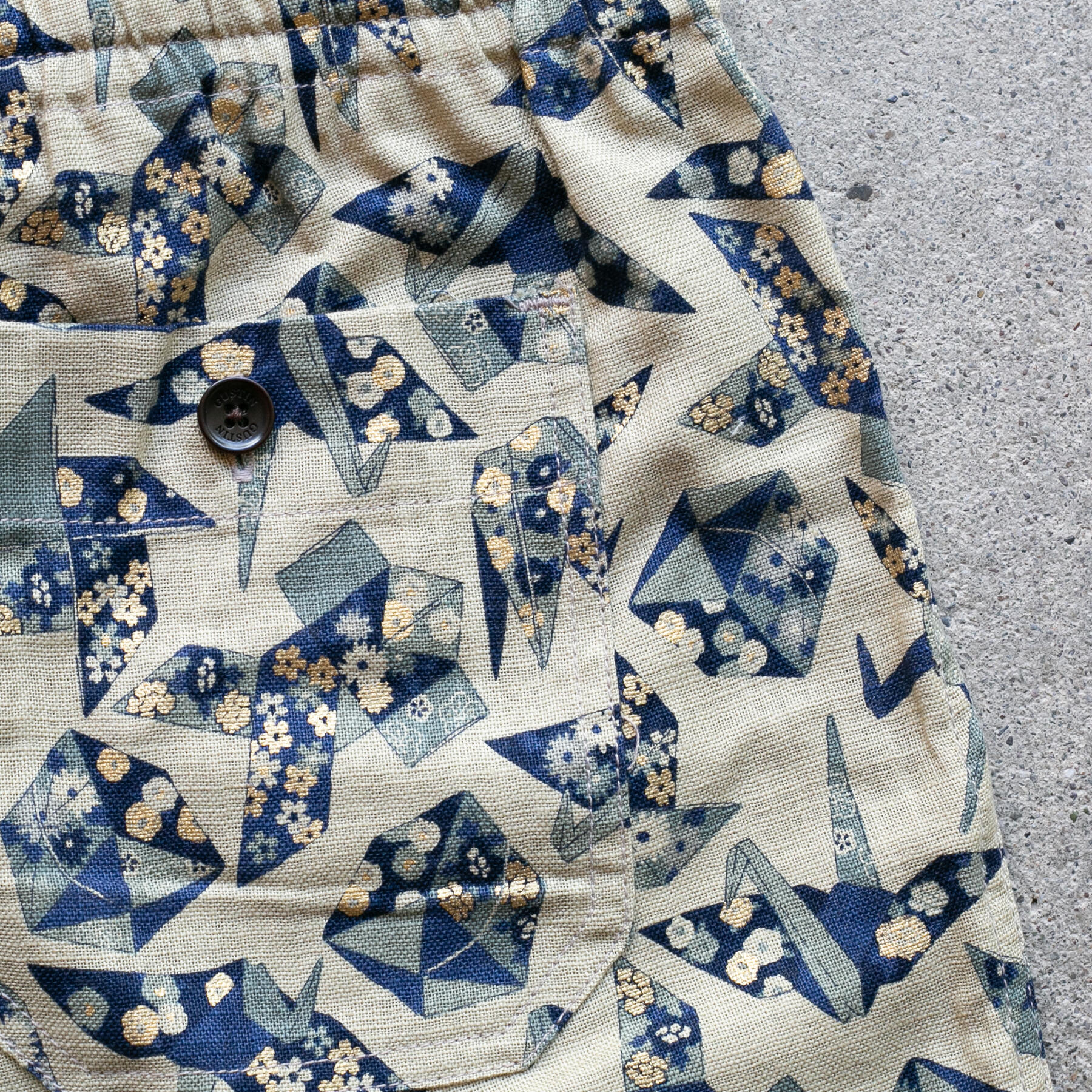 gustin #15 japan retro leisure origami joggers - khaki