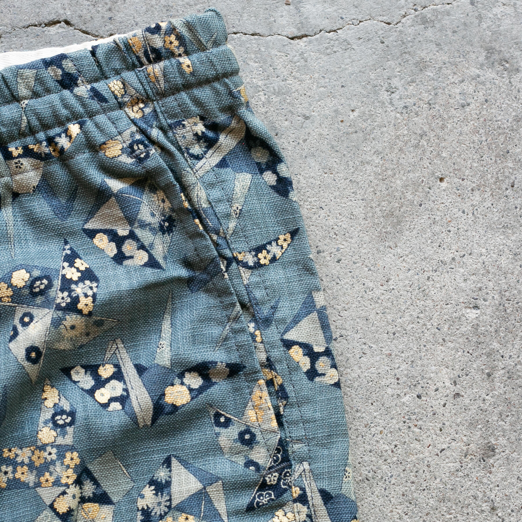 gustin #16 japan retro leisure origami joggers - dusty blue