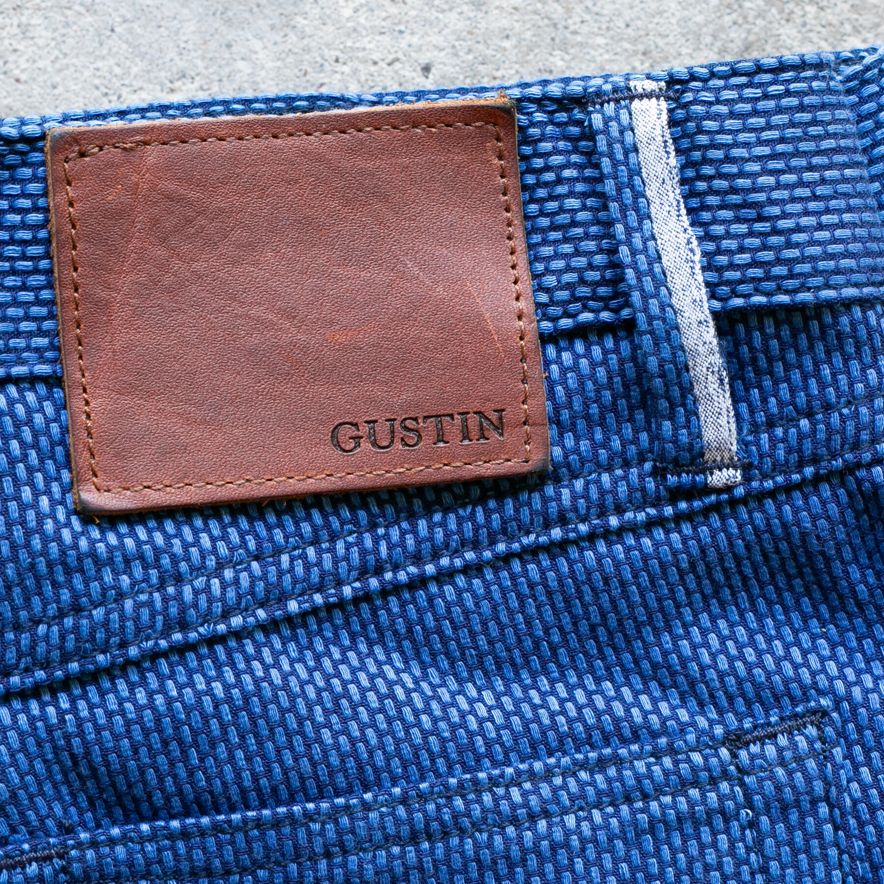 gustin #613 indigo sashiko selvedge