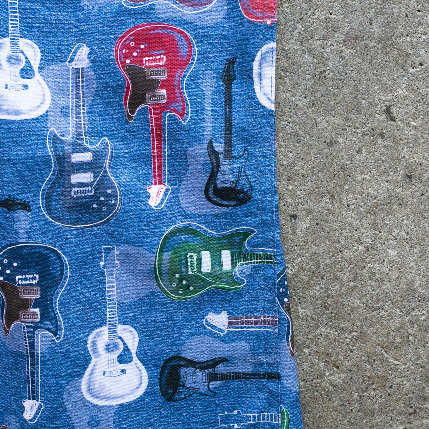 gustin #1290 guitars shirt - blue