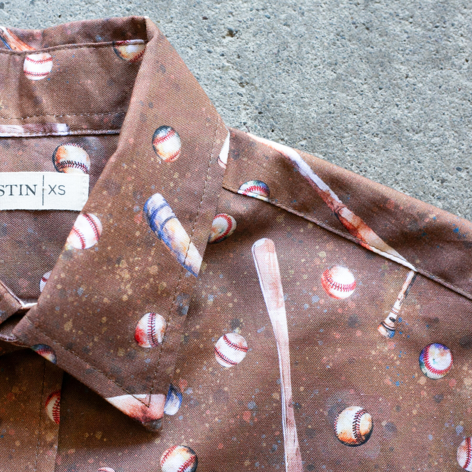 gustin #1292 baseball shirt - brown