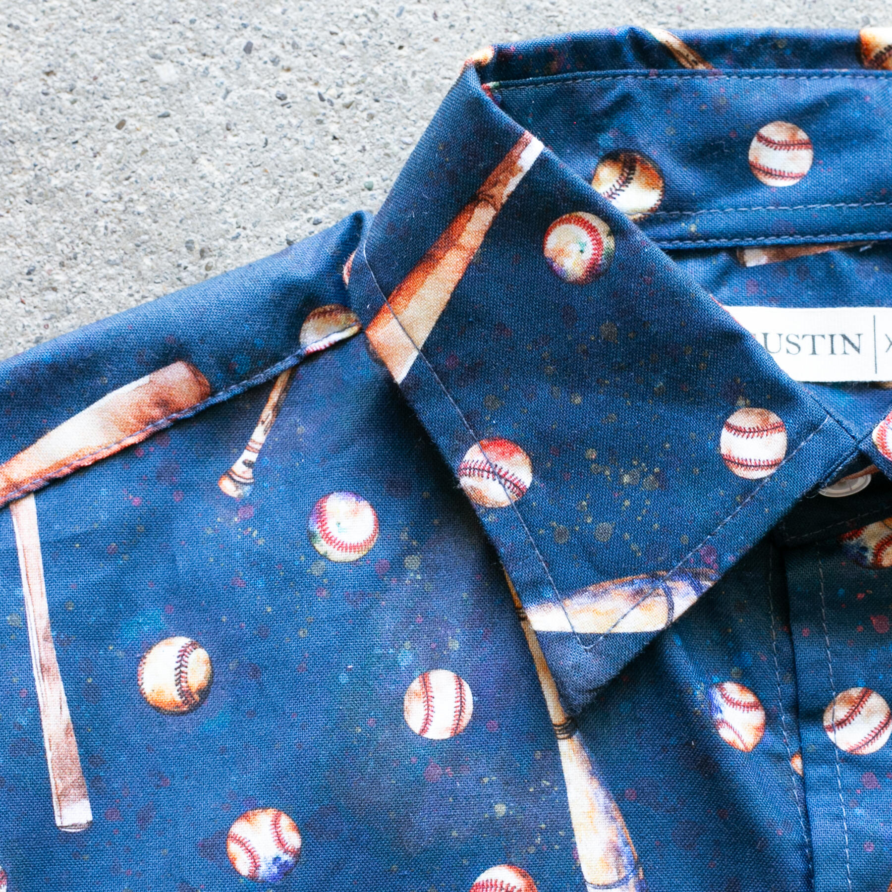 gustin #1293 baseball shirt - blue