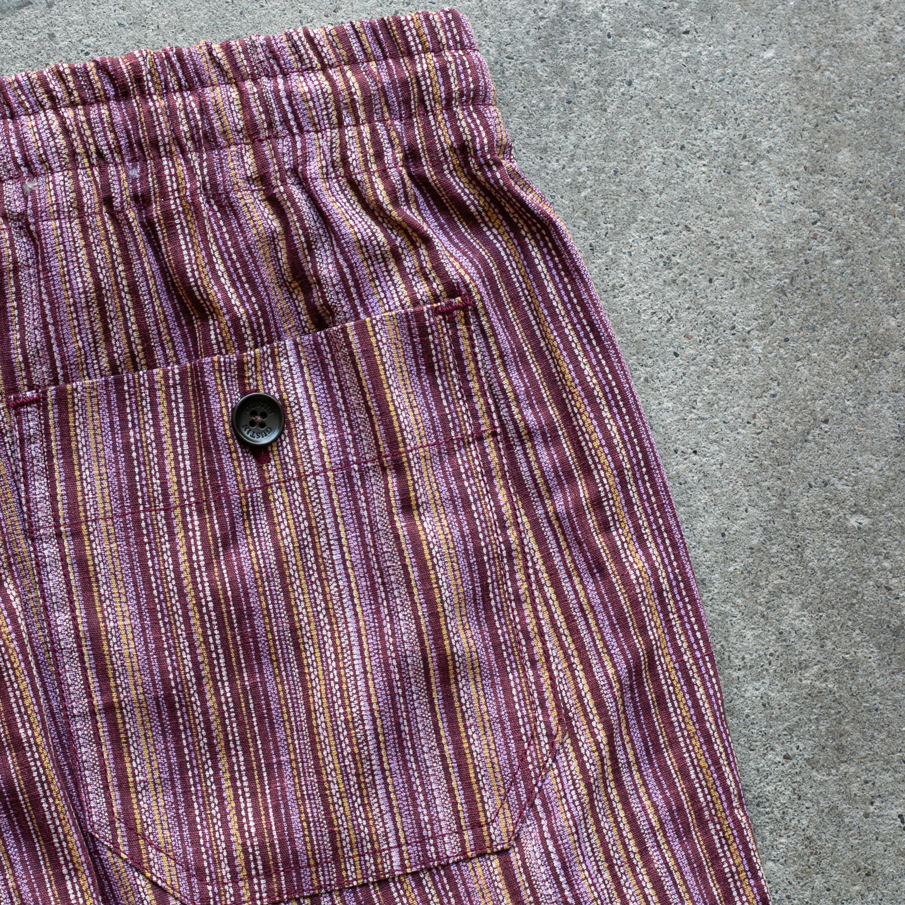 gustin #22 vintage color wall joggers - oxblood