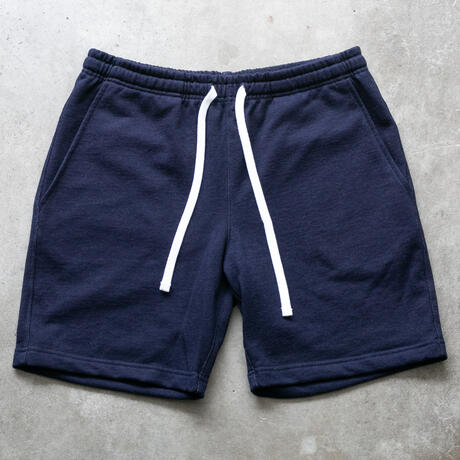 gustin indigo dye sweatshorts classic collection