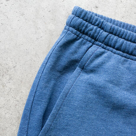 gustin indigo dye sweatshorts classic collection