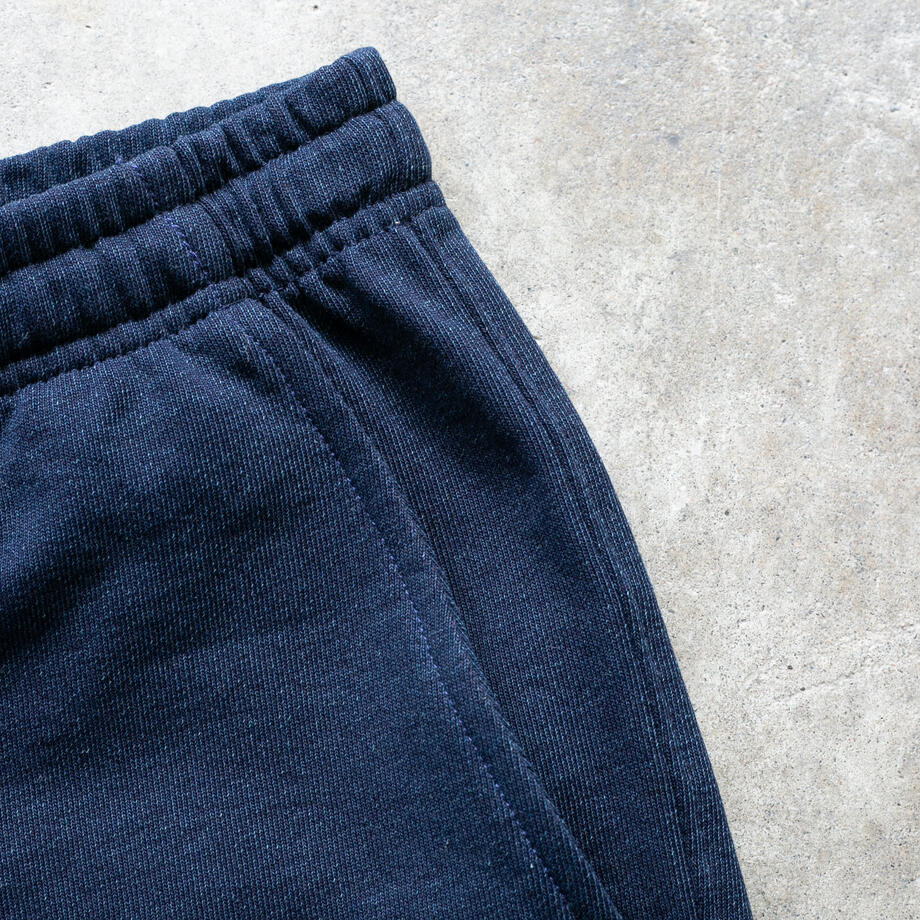 gustin overdye indigo dye sweatshorts collection