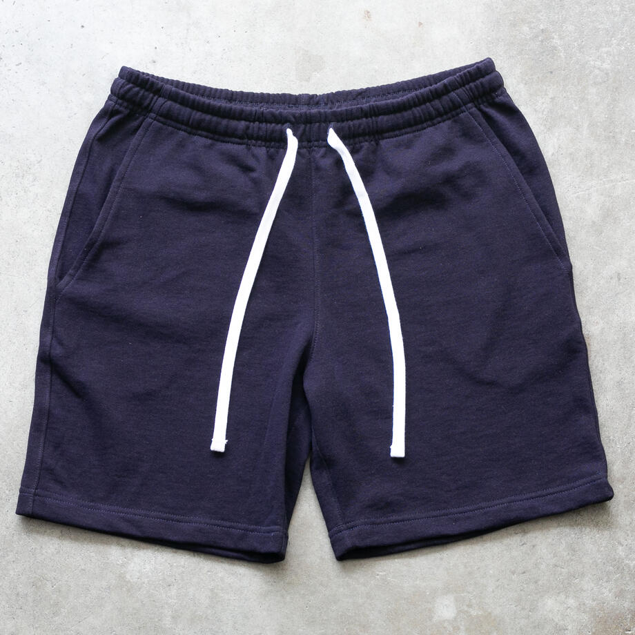 gustin overdye indigo dye sweatshorts collection